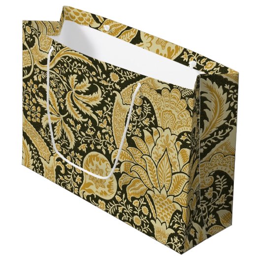 Golden Indian Pattern, William Morris Groot Cadeauzakje (Voorkant Gekanteld)