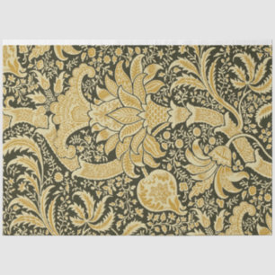 Golden Indian Pattern, William Morris Tissue Paper Tissuepapier