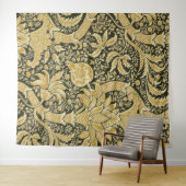 Golden Indian Pattern, William Morris Wandkleed (In Situ (horizontaal))