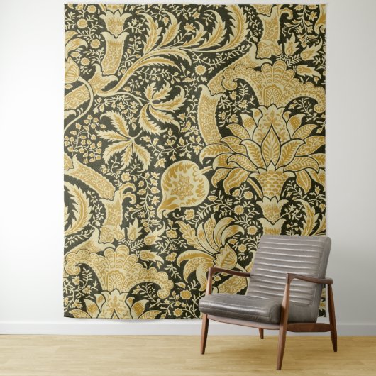 Golden Indian Pattern, William Morris Wandkleed (In situ)