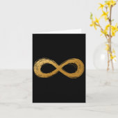 Golden Infinity Neurodiversity Symbool - Autisme w Kaart (Gele Bloem)