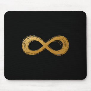 Golden Infinity Neurodiversity Symbool - Autisme w Muismat