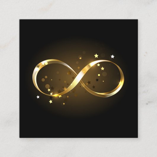 Golden Infinity-symbool Afsprakenkaartje (Voorkant)