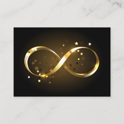 Golden Infinity-symbool Afsprakenkaartje (Voorkant)