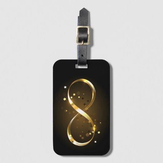 Golden Infinity-symbool Bagagelabel (Voorkant (verticaal))