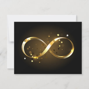 Golden Infinity-symbool Bedankkaart