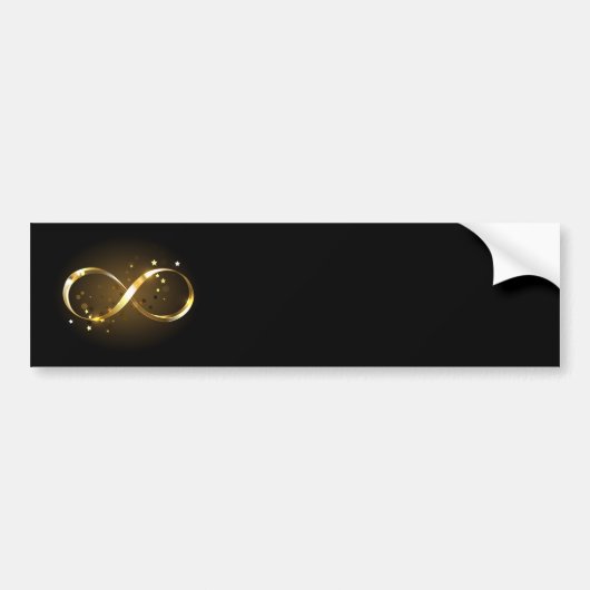 Golden Infinity-symbool Bumpersticker (Voorkant)