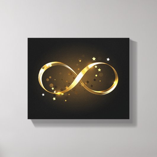 Golden Infinity-symbool Canvas Afdruk (Voorkant)