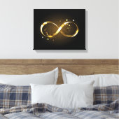 Golden Infinity-symbool Canvas Afdruk (Insitu (Slaapkamer))