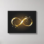 Golden Infinity-symbool Canvas Afdruk (Voorkant)