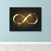 Golden Infinity-symbool Canvas Afdruk (Insitu (Houten vloer))