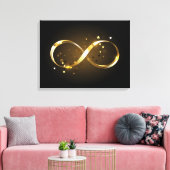 Golden Infinity-symbool Canvas Afdruk (Insitu (Woonkamer))