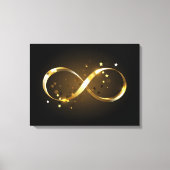 Golden Infinity-symbool Canvas Afdruk (Voorkant)