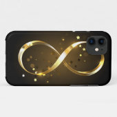 Golden Infinity-symbool Case-Mate iPhone Case (Achterkant (horizontaal))