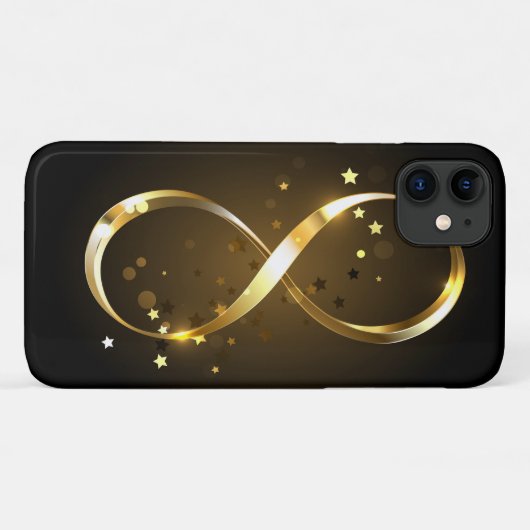 Golden Infinity-symbool Case-Mate iPhone Case (Achterkant (horizontaal))