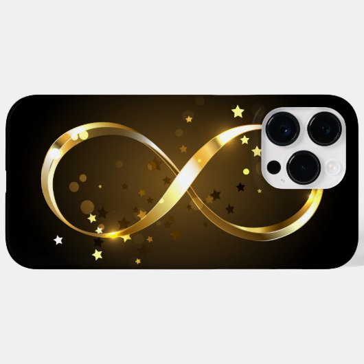 Golden Infinity-symbool Case-Mate iPhone Case (Achterkant (horizontaal))