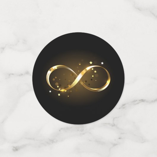 Golden Infinity-symbool Confetti (Kleine voorkant)
