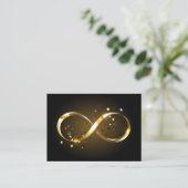 Golden Infinity-symbool Contactkaartje (Staand voorkant)