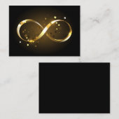 Golden Infinity-symbool Contactkaartje (Voorkant / Achterkant)