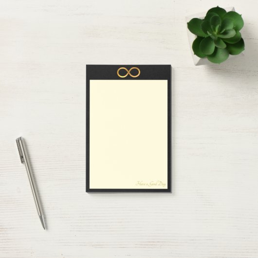 Golden Infinity Symbool Dingen om te doen Post-it® Notes (Kantoor)