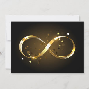 Golden Infinity-symbool Feestdagenkaart