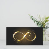 Golden Infinity-symbool Feestdagenkaart (Staand voorkant)