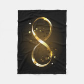 Golden Infinity-symbool Fleece Deken (Voorkant)
