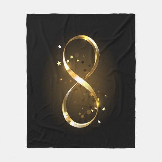 Golden Infinity-symbool Fleece Deken (Voorkant)