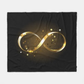 Golden Infinity-symbool Fleece Deken (Voorkant (Horizontaal))