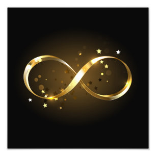 Golden Infinity-symbool Foto Afdruk