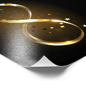 Golden Infinity-symbool Foto Afdruk (Hoek)