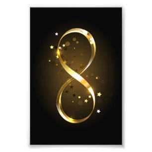 Golden Infinity-symbool Foto Afdruk