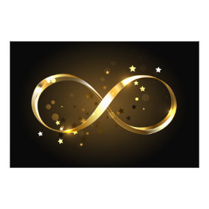 Golden Infinity-symbool Foto Afdruk