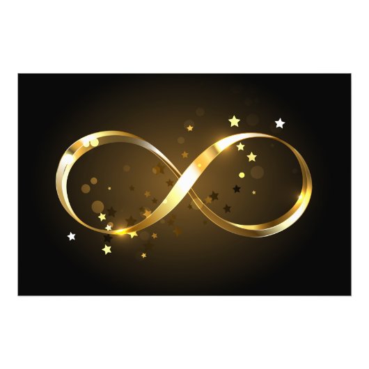 Golden Infinity-symbool Foto Afdruk (Voorkant)