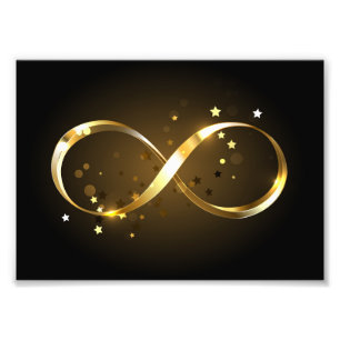 Golden Infinity-symbool Foto Afdruk