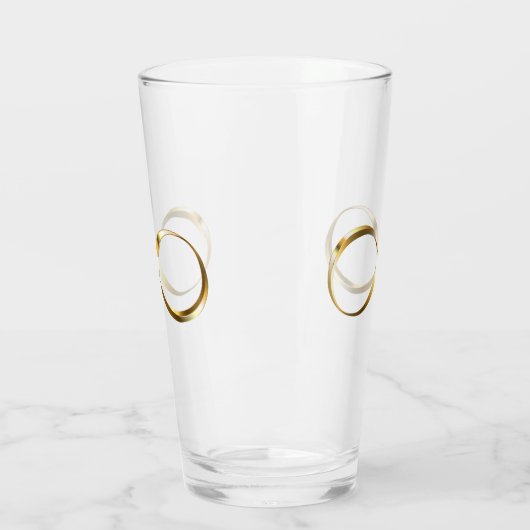 Golden Infinity-symbool Glas (Links)