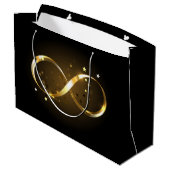 Golden Infinity-symbool Groot Cadeauzakje (Achterkant Gekanteld)