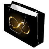 Golden Infinity-symbool Groot Cadeauzakje (Voorkant Gekanteld)
