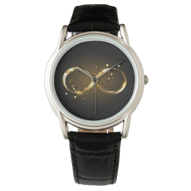 Golden Infinity-symbool Horloge (Voorkant)
