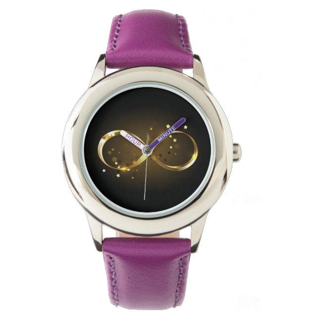 Golden Infinity-symbool Horloge (Voorkant)