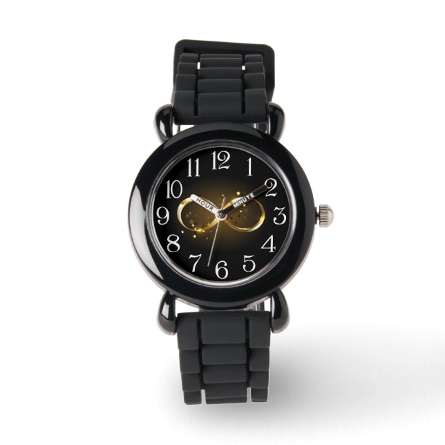 Golden Infinity-symbool Horloge (Voorkant)