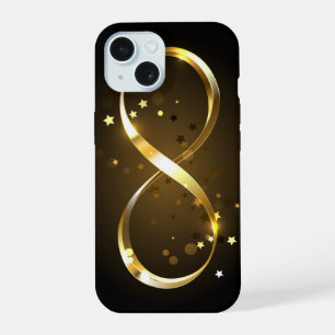 Golden Infinity-symbool iPhone 15 Case