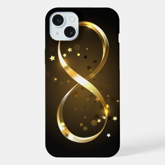 Golden Infinity-symbool iPhone Hoesje (Achterkant)