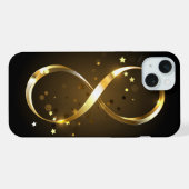 Golden Infinity-symbool iPhone Hoesje (Achterkant horizontaal)