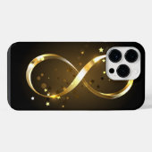 Golden Infinity-symbool iPhone Hoesje (Achterkant horizontaal)