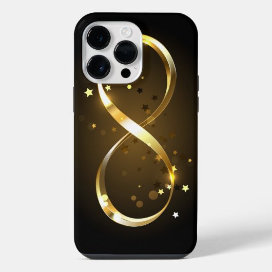Golden Infinity-symbool iPhone Hoesje (Achterkant)
