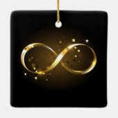 Golden Infinity-symbool Keramisch Ornament (Achterkant)