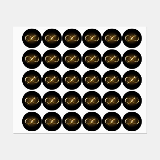 Golden Infinity-symbool Labels (Vel)