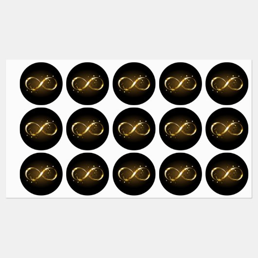 Golden Infinity-symbool Labels (Vel)