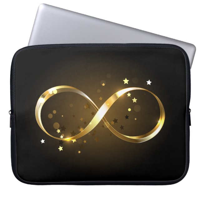 Golden Infinity-symbool Laptop Sleeve (Voorkant)